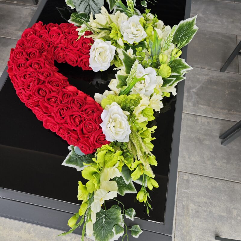 Wiązanka nagrobna serce